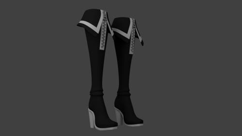Black Rock Shooter-boots preview image